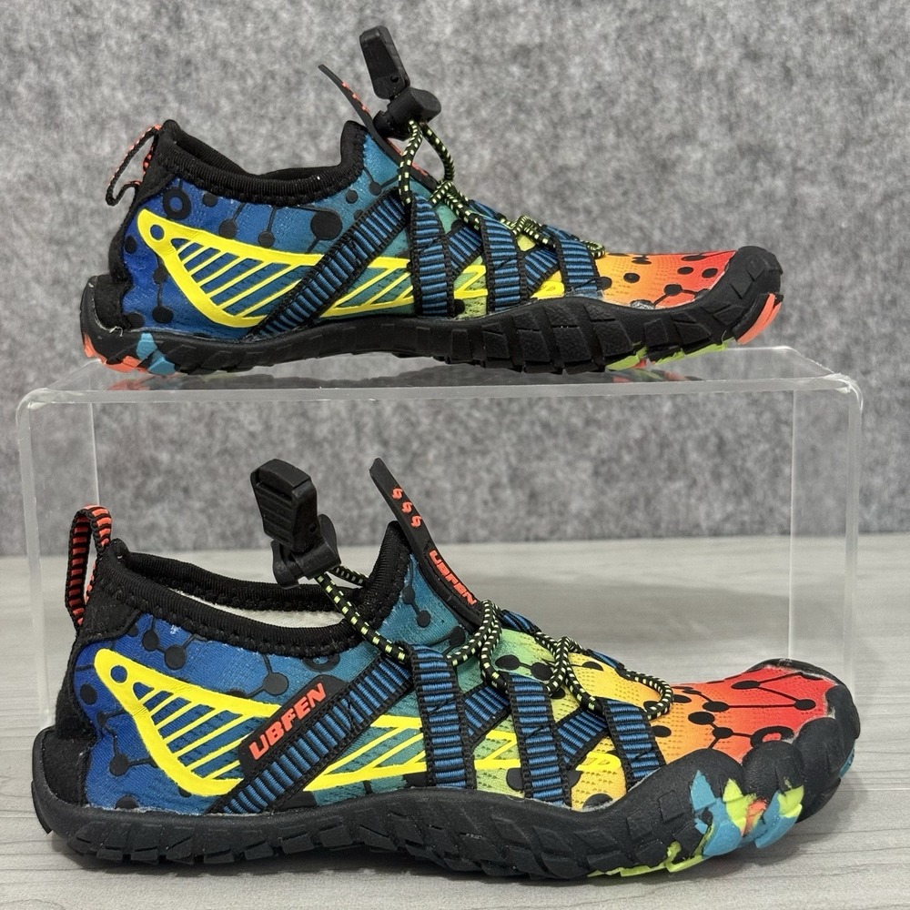 UBFEN Kids Barefoot Water Shoes EU 29 (US Little Kid 11.5) Rainbow Aqua Sneakers